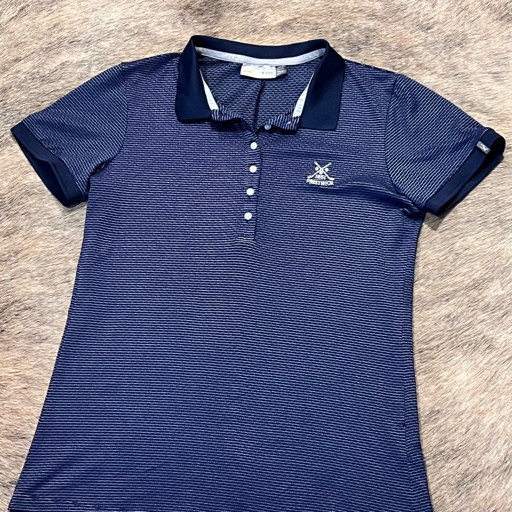 Prestwick Golf Polo – Medium | Navy Blue | Like New